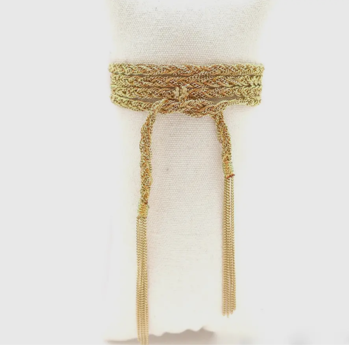 18K Gold Plated Braided Wrap