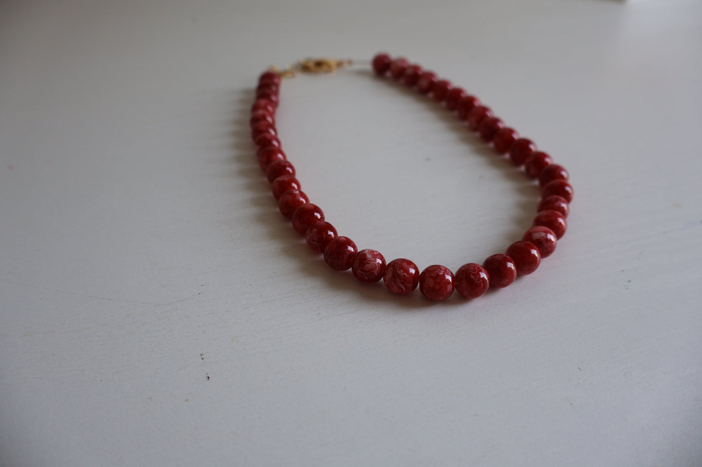 Crimson Orbit Necklace