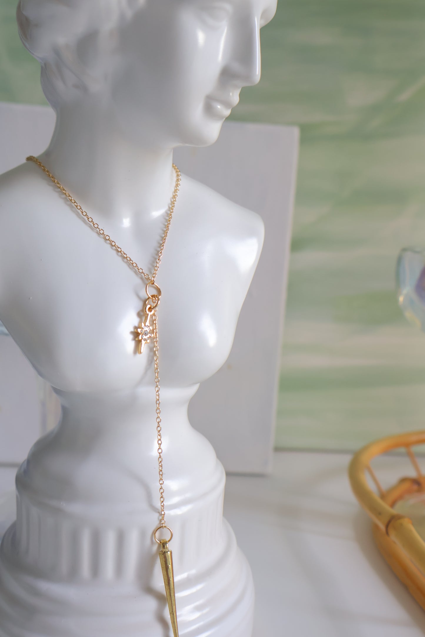 18K Gold Plated | Star Trail Lariat Necklace