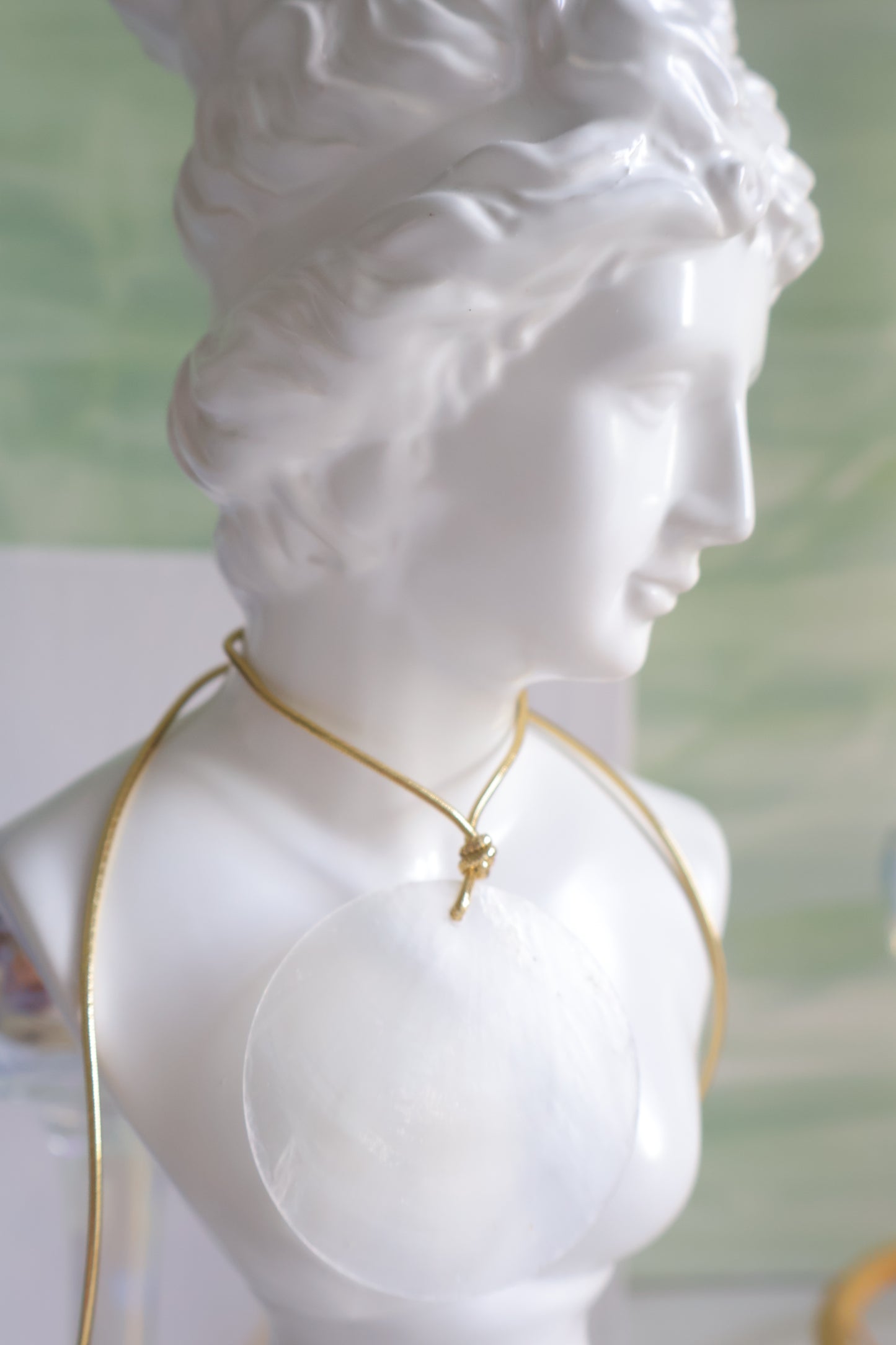 Gold Shell Wrap Necklace