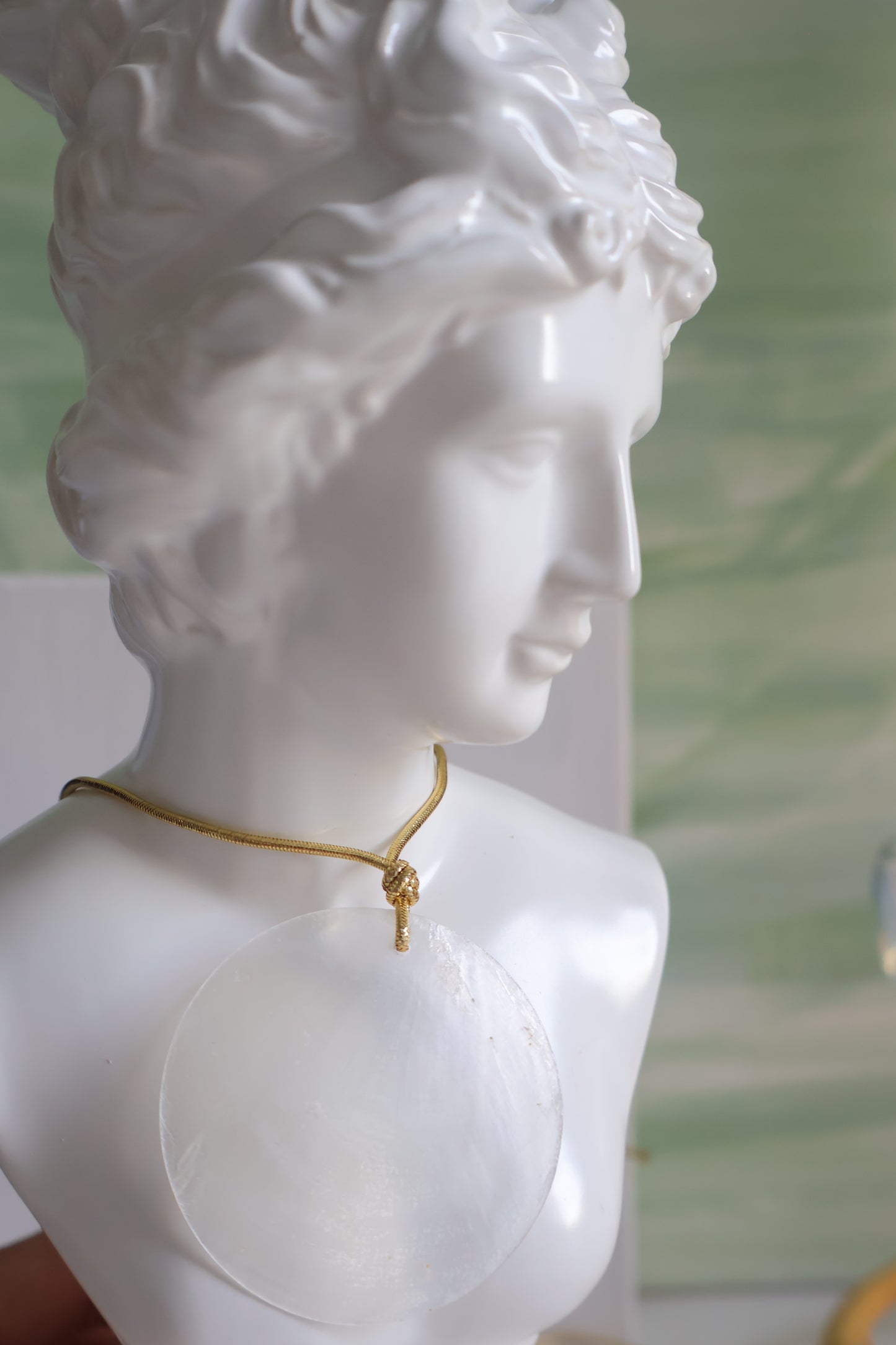Gold Shell Wrap Necklace