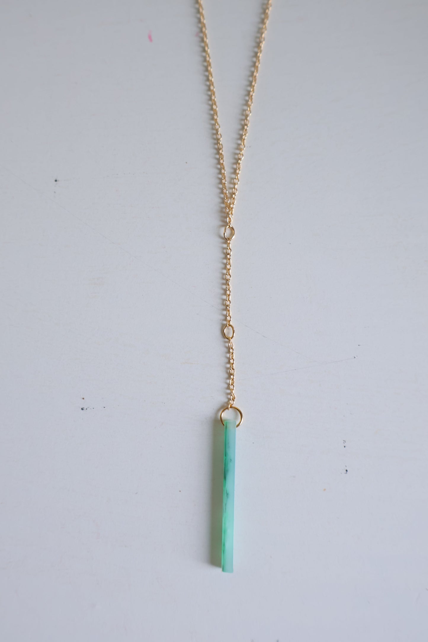 18K Gold Plated | Crystal Seafoam Necklace