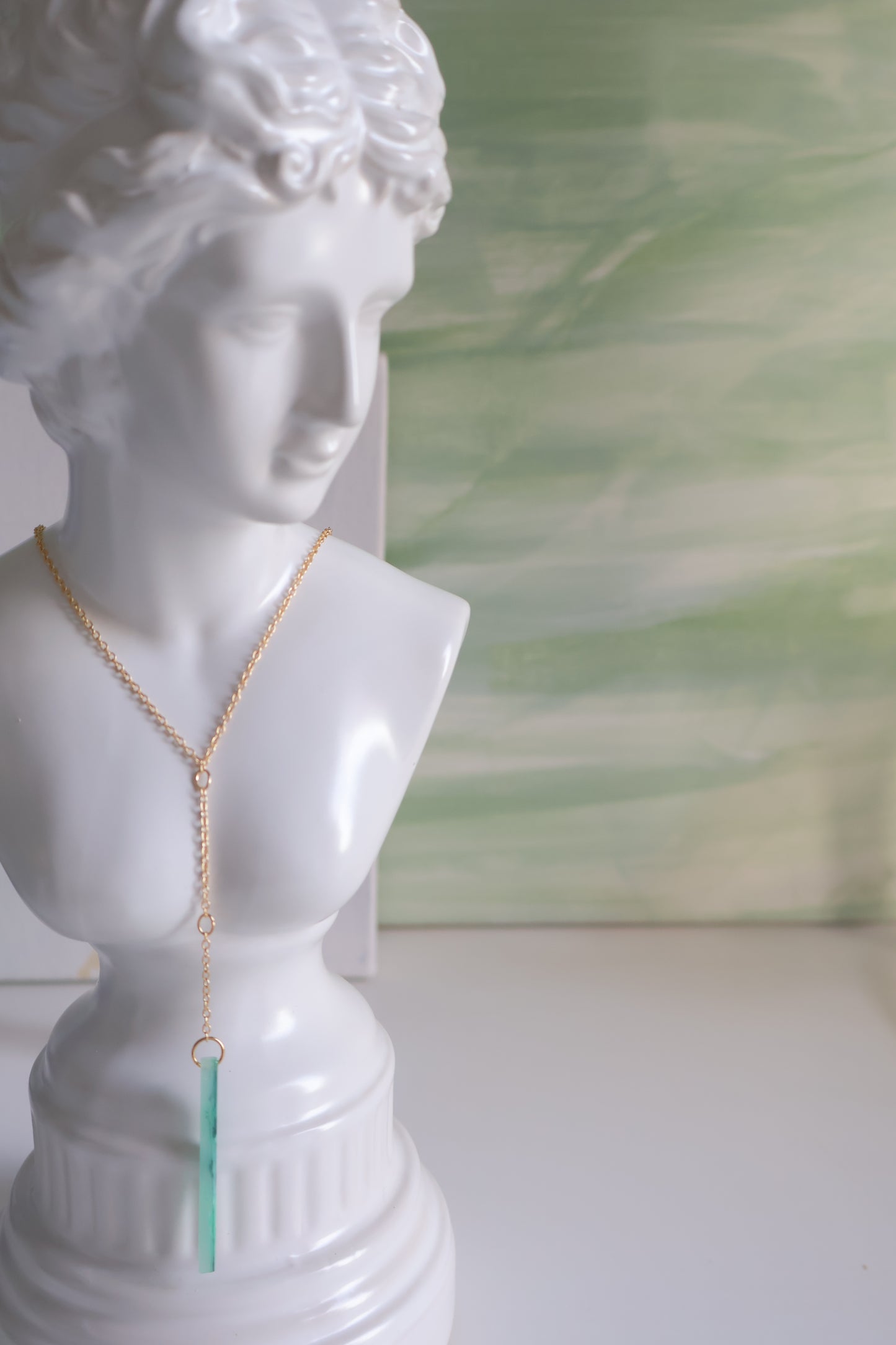 18K Gold Plated | Crystal Seafoam Necklace
