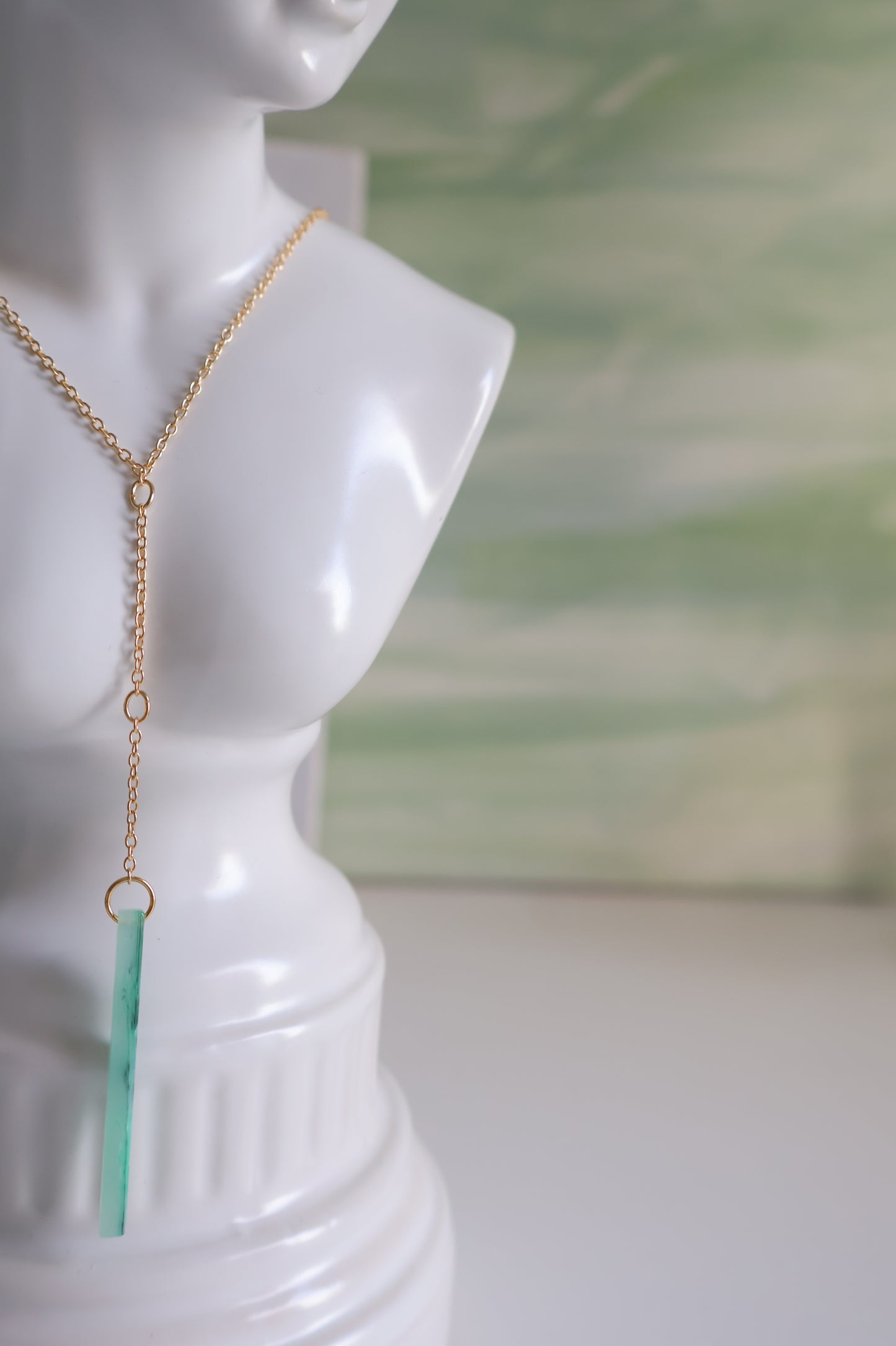 18K Gold Plated | Crystal Seafoam Necklace