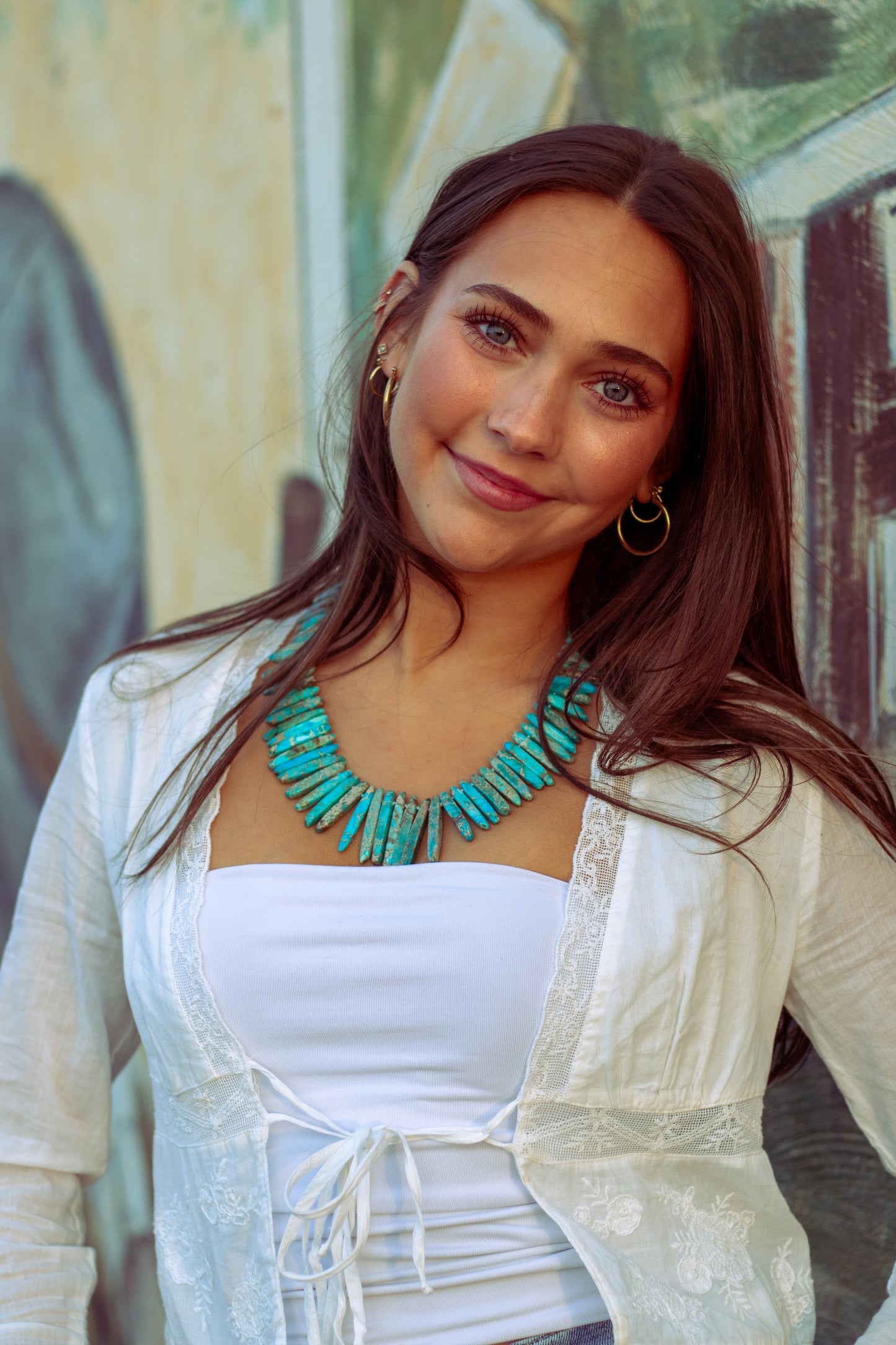 Cactus Blue Necklace