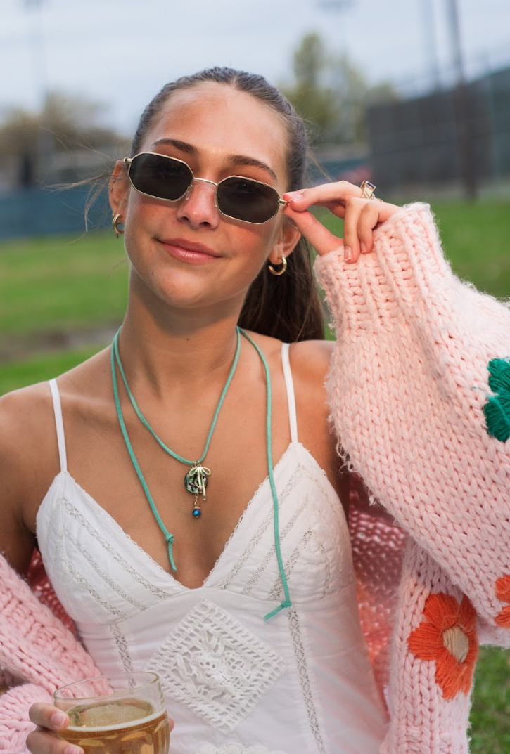 Wrapped in Tide Leather Necklace
