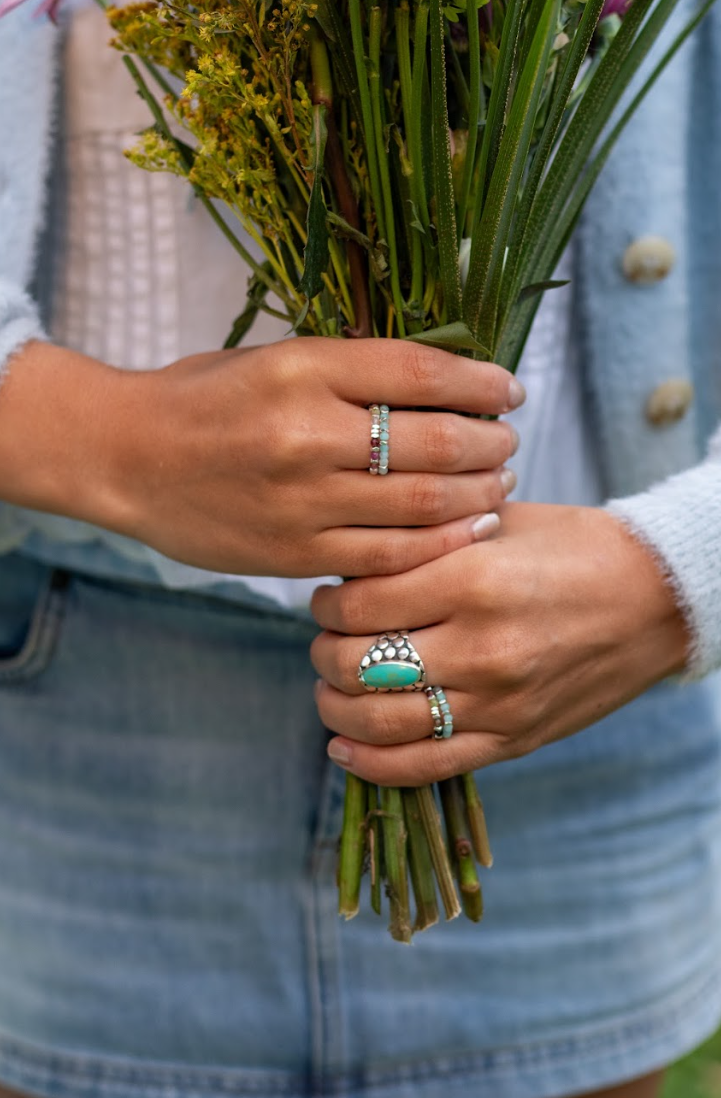 Coastal Beaded Rings