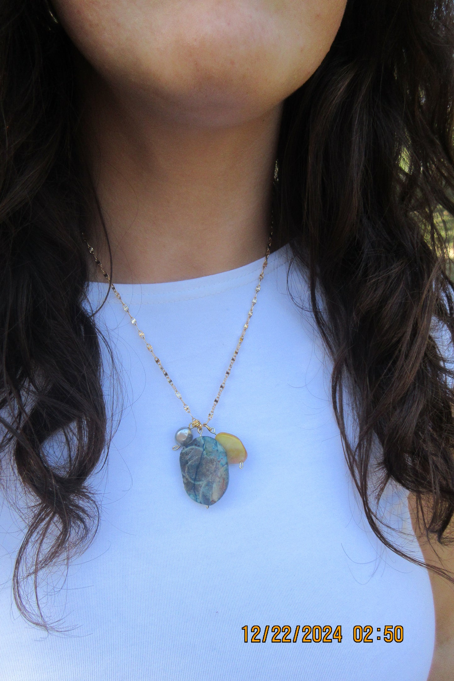 Blue Citrine Necklace