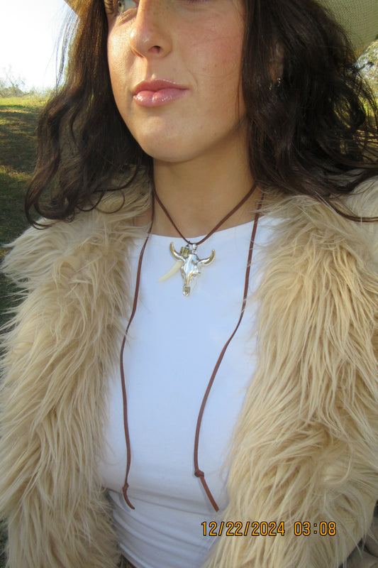 The Longhorn Way Leather Necklace