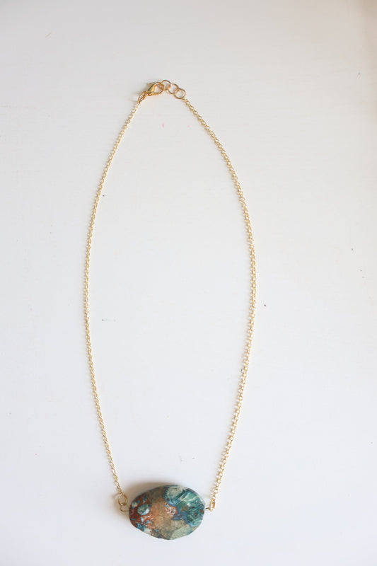 18K Gold Plated | Ocean Orb Necklace