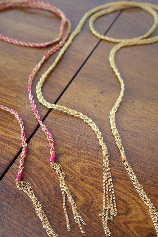 18K Gold Plated Braided Wrap