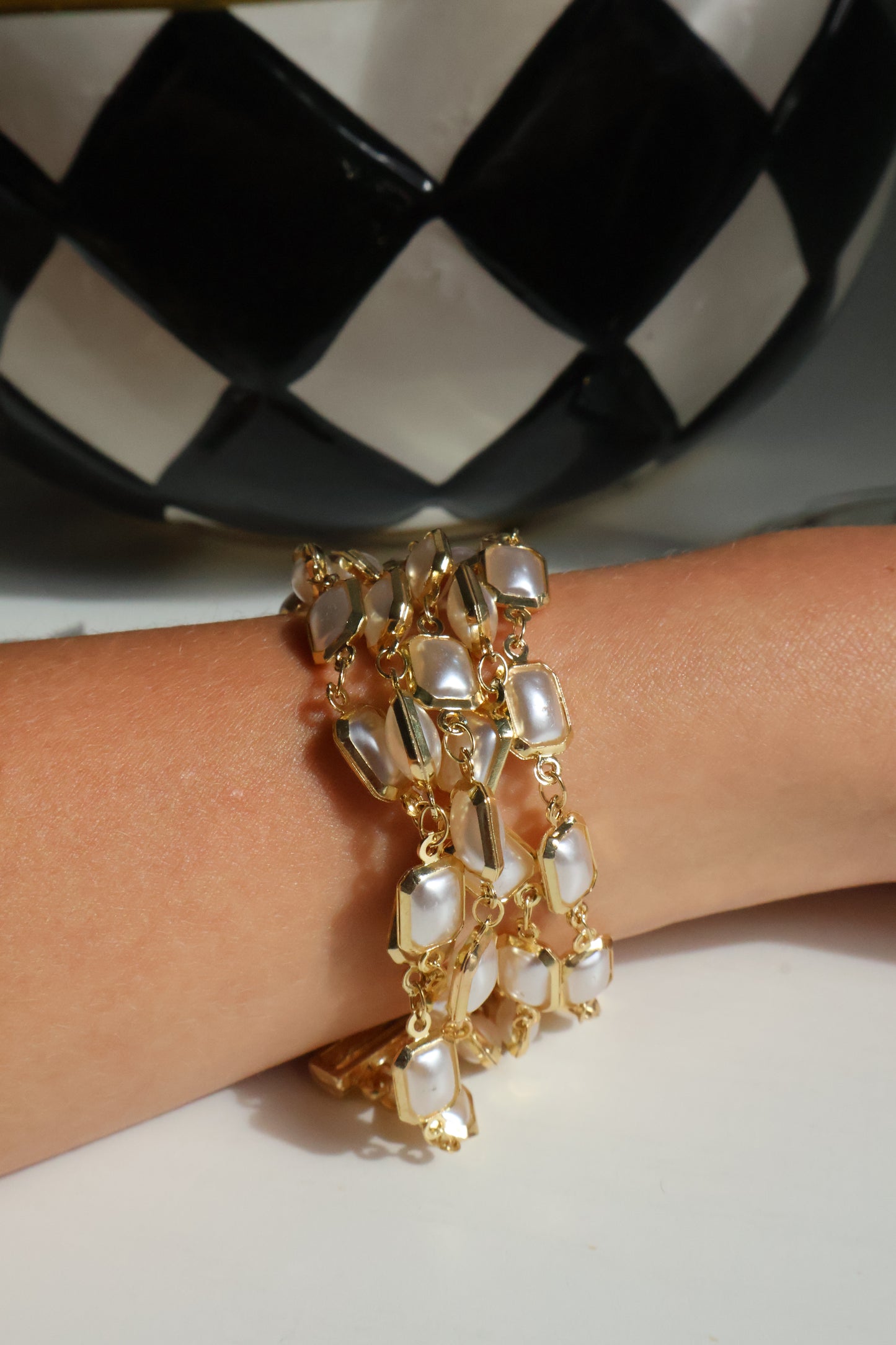 The Pearl District Bracelet | 18K Gold Plated