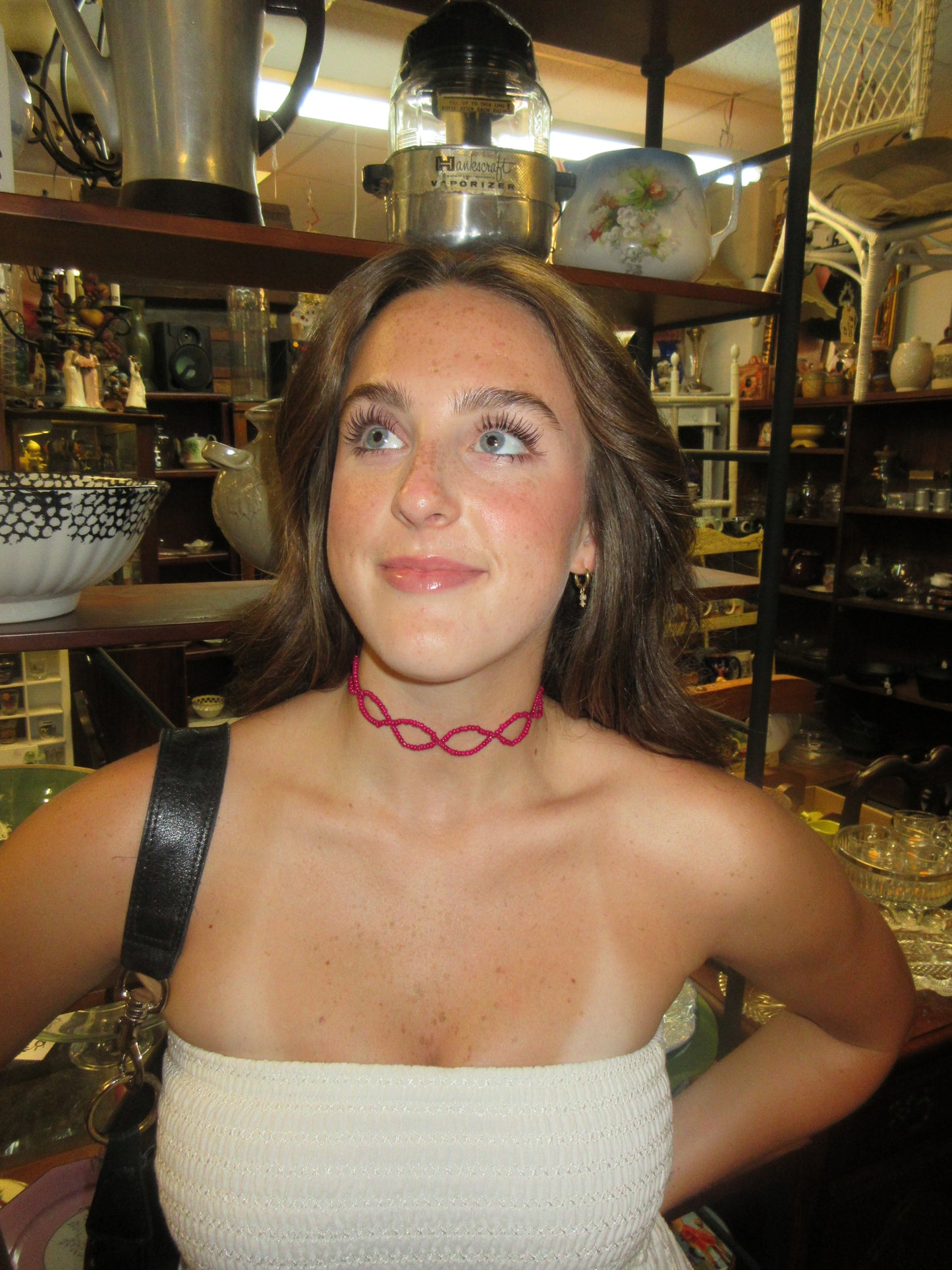 Bougainvillea Beaded Choker
