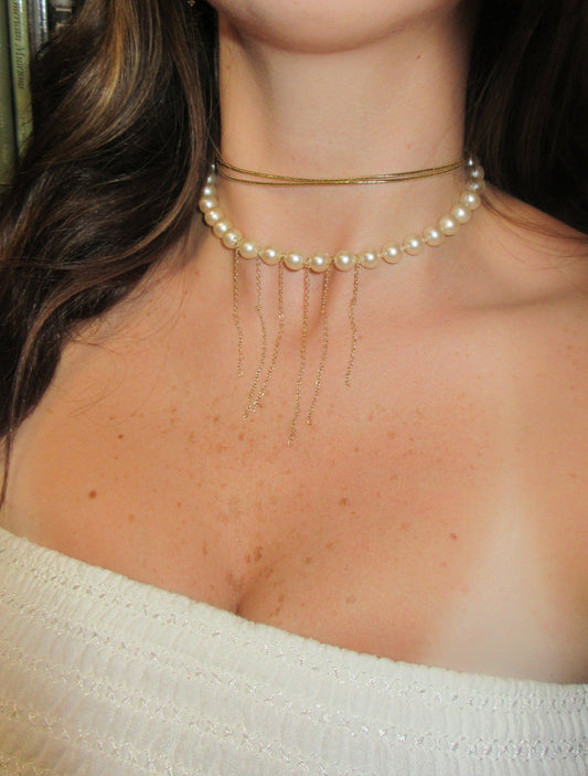 Pearl Drape Choker