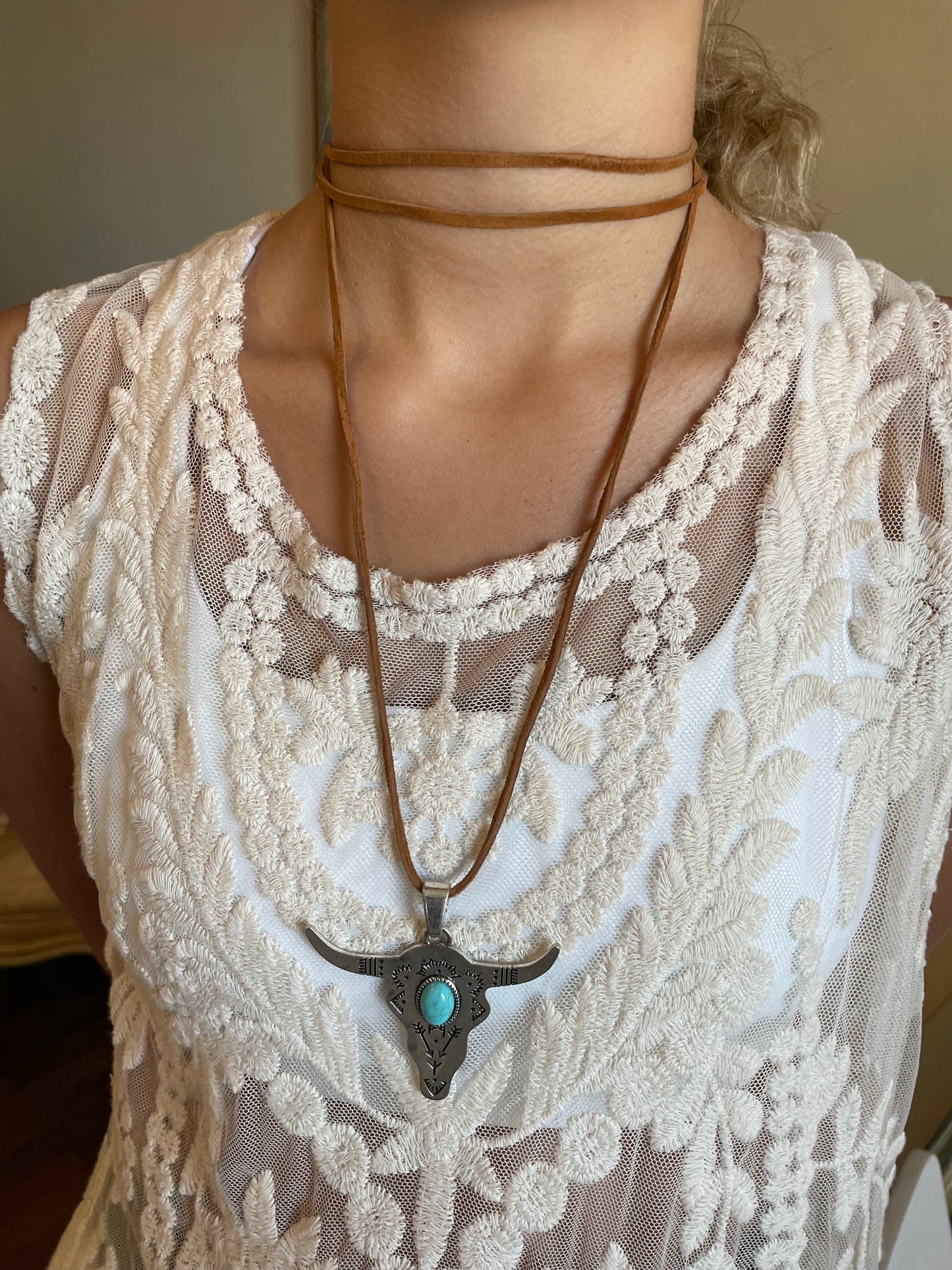 Western Glory Leather Necklace