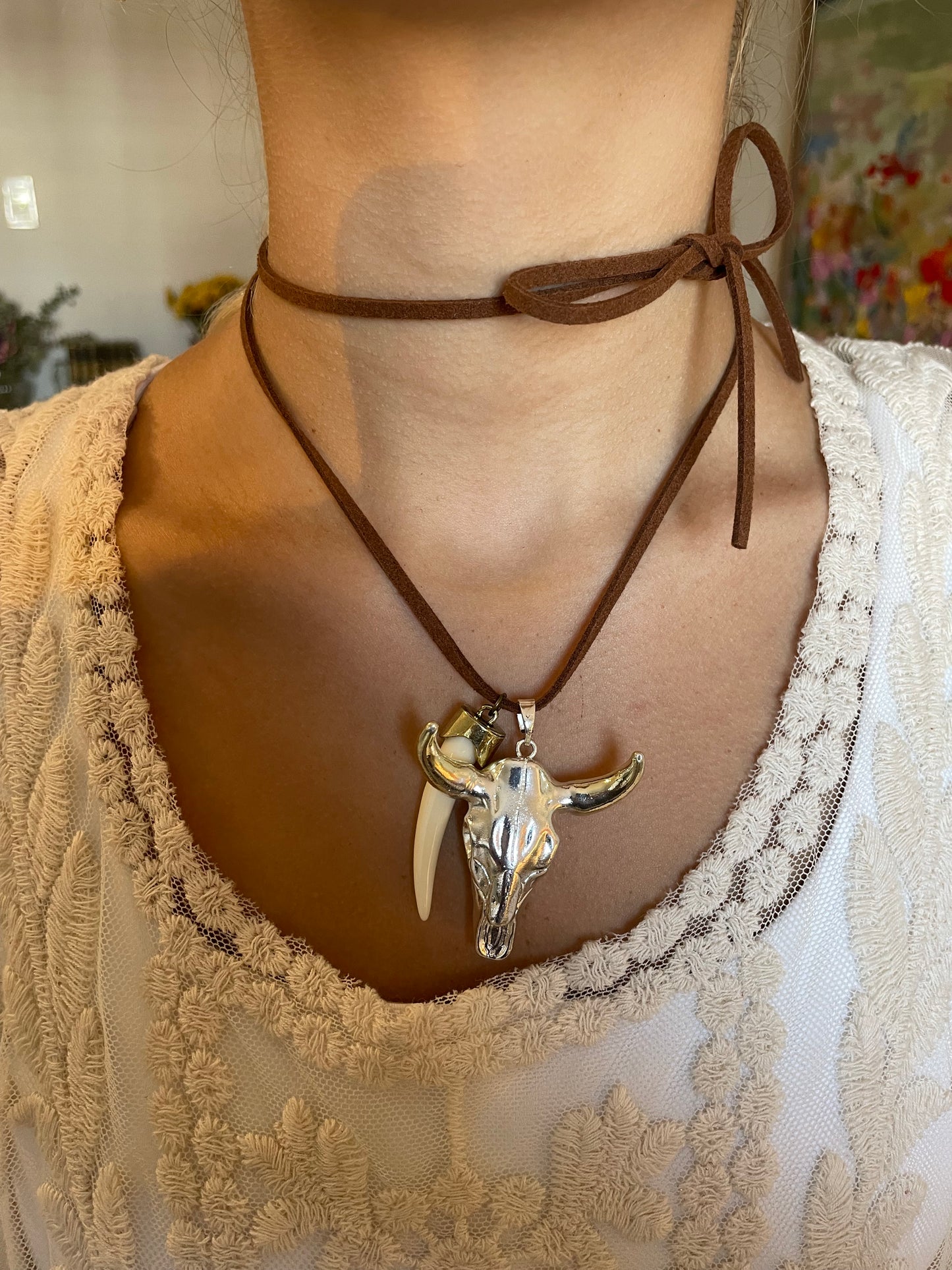 The Longhorn Way Leather Necklace